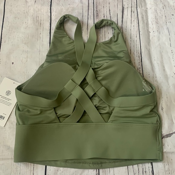 NWT Athleta Green Palm Conscious Crop Bikini Top - Picture 6 of 9